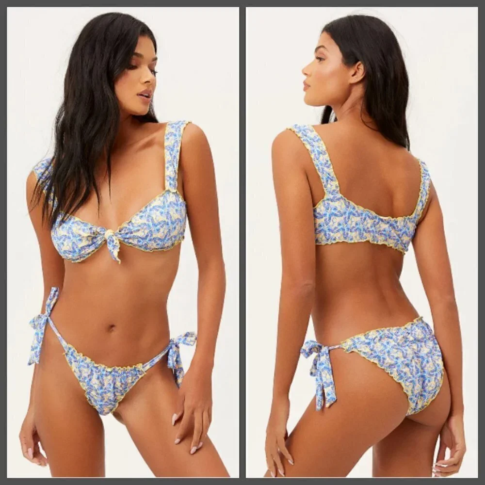 💕FRANKIE'S💕 Colby Bikini Set Monarch Butterflies Medium M NWT